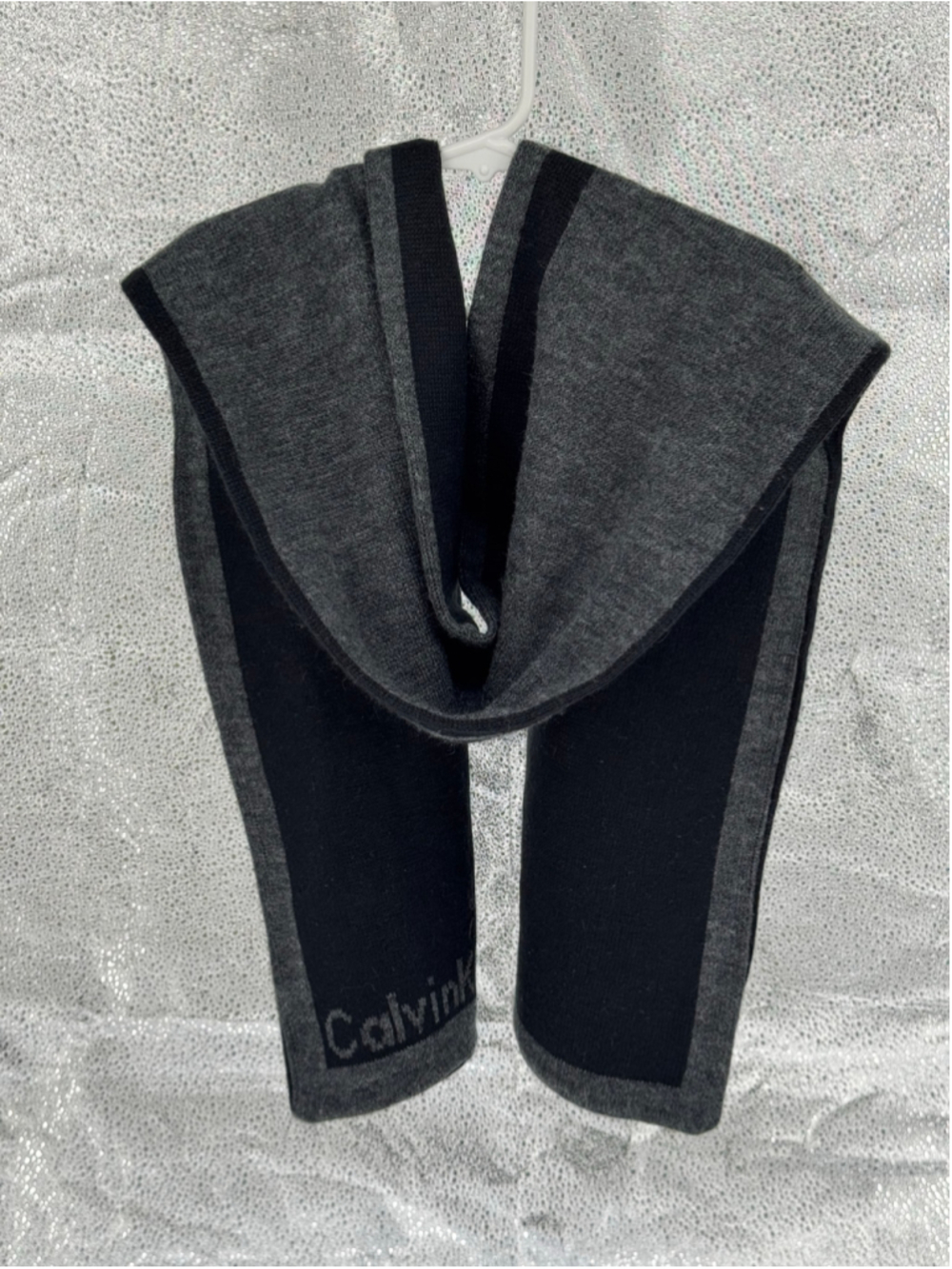 Men's Calvin Klein Scarf One Size Grey Black